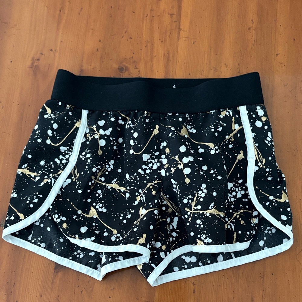 Stylish Black and Gold Women's Shorts